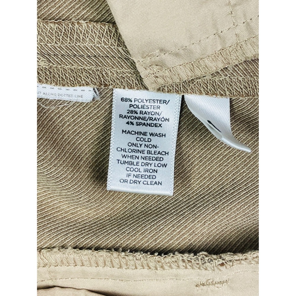 LOFT Marisa Trouser Dress Pant Size 4 Tan Khaki Beige Stretch Work Office Career - Picture 10 of 12